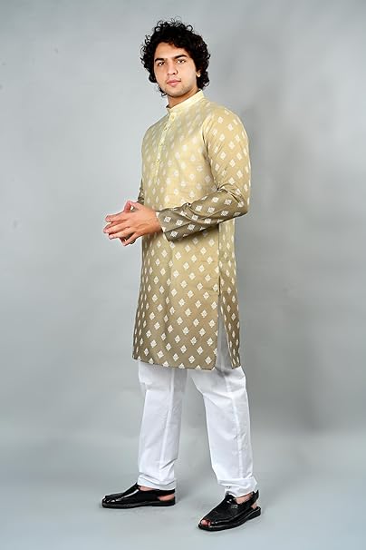 Men's Cotton Ombre Printed Kurta